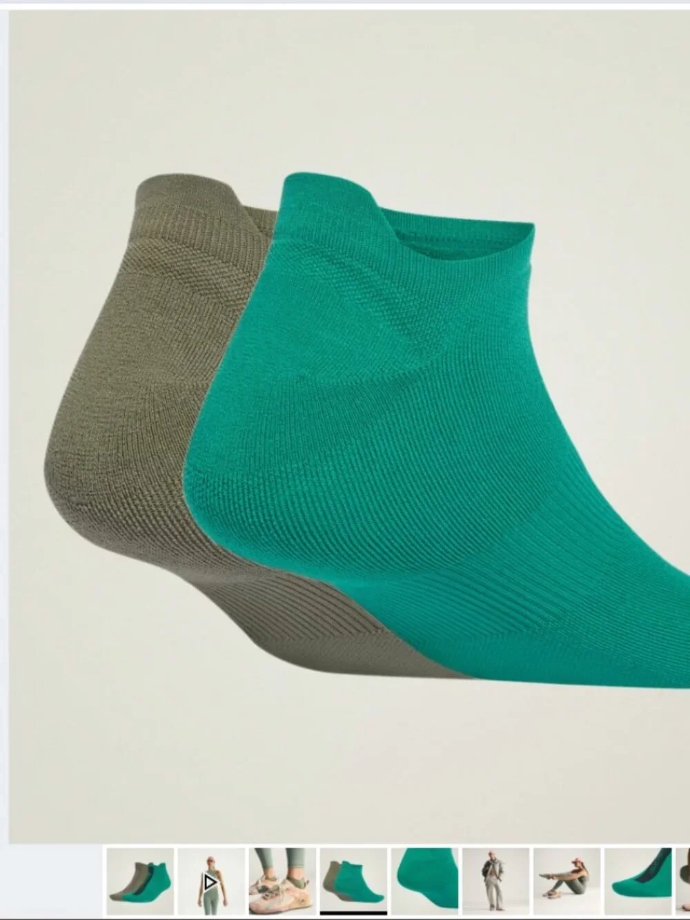Adidas by Stella McCartney Low Socks 2 Pack Pair JY1727 Women's Size M Medium